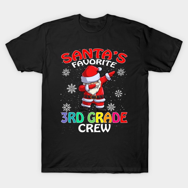 Santas Favorite 3Rd Grade Crew Teachers Christmas T-Shirt by intelus